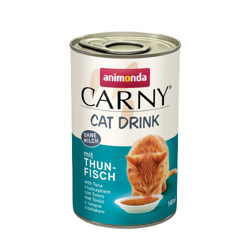 animonda, Carny Cat Drink mit Thunfisch, 140ml, Snack, Milchersatz, Katzenfutter, Katzensnack