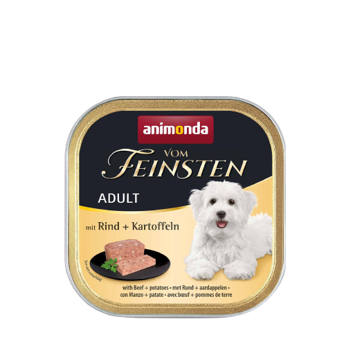 hochwertiges Hundefutter, Animonda, Hundefutter, Hundefutter nass, Animonda Dogfood, Hundenahrung, Adult, Rind mit Kartoffeln
