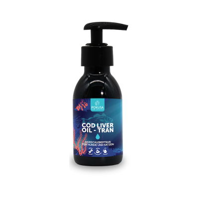Pokusa - Cod Liver Oil-Tran - Dorschlebertran für Hunde und Katzen, Pokusa_for_health, Leberöl, Ergänzungsmittel für Hunde und katzen, Barfzusatz, Barfbedarf