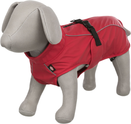 Trixie, Regenmantel Vimy, rot, Regenkleidung für Hunde, Hundekleidung