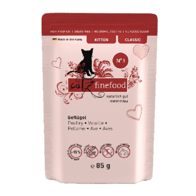 catz finefood kitten No.03 Geflügel 85g