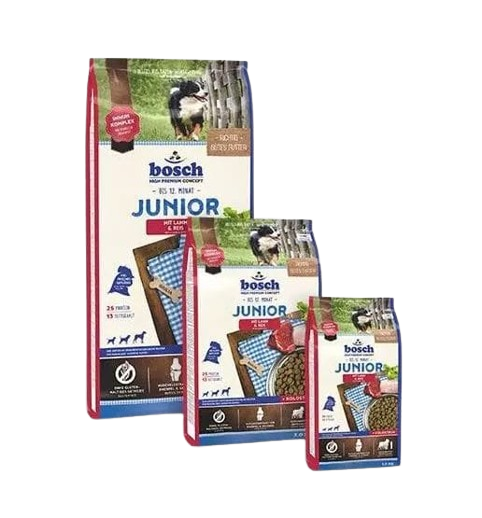 Bosch HPC Junior Lamm & Reis, Juniorfutter, Welpenfutter, Hundefutter Bosch, Bosch Trockenfutter