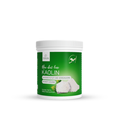 Pokusa - RawDietLine Kaolin, Kaolin-Tonerde für Hunde und Katzen, Pokusa for Health, Einzelfuttermittel für Hunde und Katzen, Barf Zusatz für Hunde, Zahnreinigung Hund