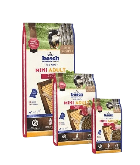 Bosch HPC Mini Adult, Bosch Lamm Trockenfutter, Trockenfutter für Hunde, Hundefutter