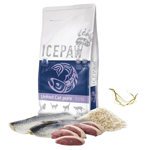 Icepaw Cat United pure 2kg, Katzenfutter ICEPAW, Katzentrockenfutter