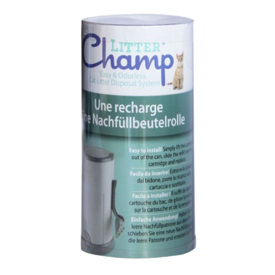 Nachfüllbeutel zu Litter Champ, 6.5m Beutelrolle 100% biologisch abbaubar