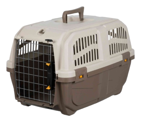 Trixie - Transportbox Skudo 2, XS-S: 35×36×55cm, taupe/sand von fast allen Fluggesellschaften anerkannt bei Nutzung des IATA Sets 39739 mit Schnappverschlüssen bis Größe S mit Tragegriff Kunststoff Farbe: taupe/sand Platzieren Sie die Box gegen die Rücksitzbank gelehnt im Kofferraum und stellen Sie sicher, dass die Box nicht verrutschen kann.