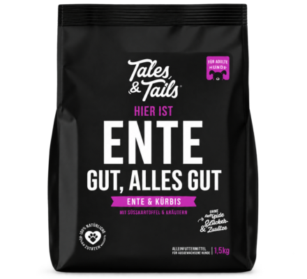 Tales & Tails - Ente gut, alles gut Softes Trockenfutter - Hundefutter mit Ente