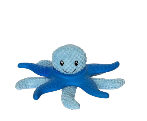 KIWI WALKER - Hunde-Spielzeug 2 in 1 Oktopus - Blau