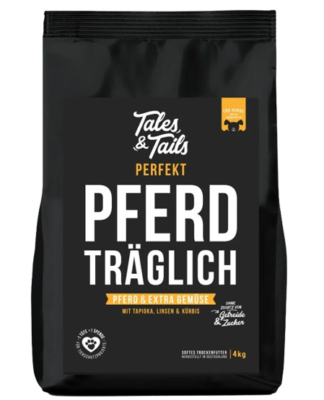 Tales & Tails - Perfekt PferdTräglich Softes Trockenfutter - Hundefutter mit Pferd 4kg