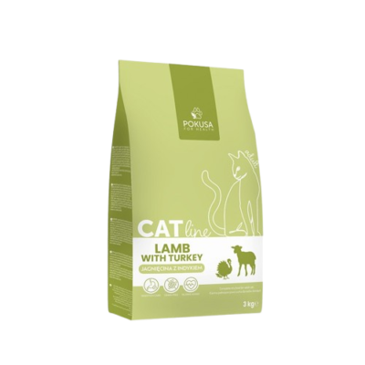 Pokusa - CatLine Lamm mit Pute - Trockenfutter für Katzen