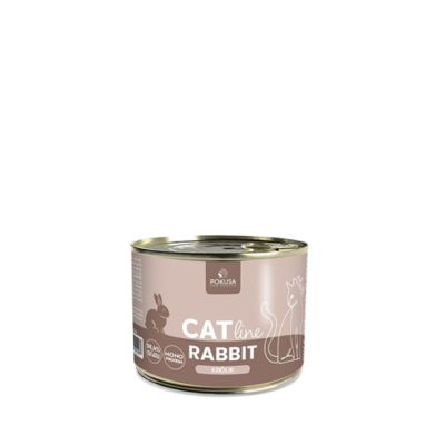 Pokusa CatLine - Kaninchen - Nassfutter für ausgewachsene Katzen