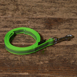 Gummierte Leine neon grün