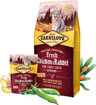 Carnilove - Fresh Fel Adult Huhn Kaninchen Gourmand 6kg