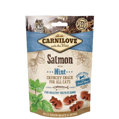 Carnilove - Fel Crunchy Snack Lachs Minze 10x50g