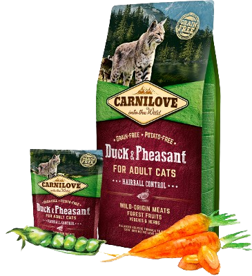 Carnilove - Fresh Fel Ente Fasan Hairball Control 6kg