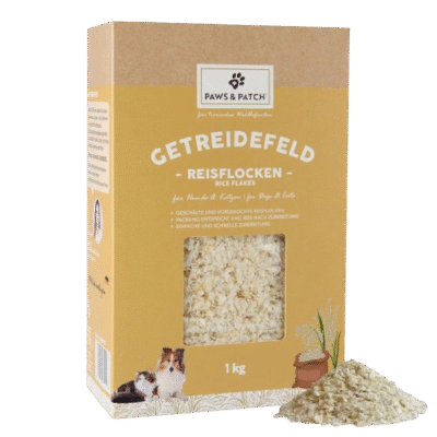 Paws & Patch - Reisflocken für Hunde und Katzen
