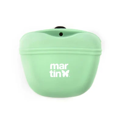 Martin Leckerlibeutel 13cm geün Silikon