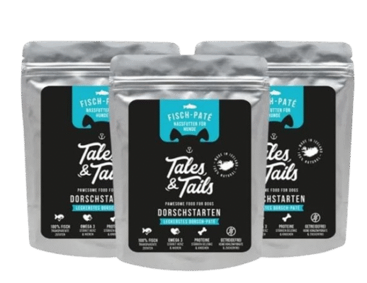Tales & Tails – Dorschstarten - Nassfutter für Hunde - 300g
