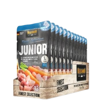 Belcando - Junior Nassfutter Huhn mit Karotten und Lachsöl