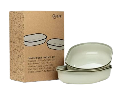 SureFeed - Futterautomat Schale grau 2er Pack