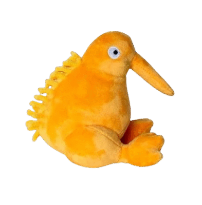 KIWI WALKER - Orange Plüsch - 15cm
