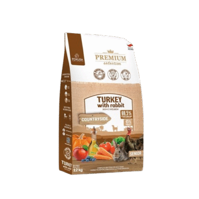 Pokusa - Pute mit Kaninchen-getreidefreies Trockenfutter für Senioren