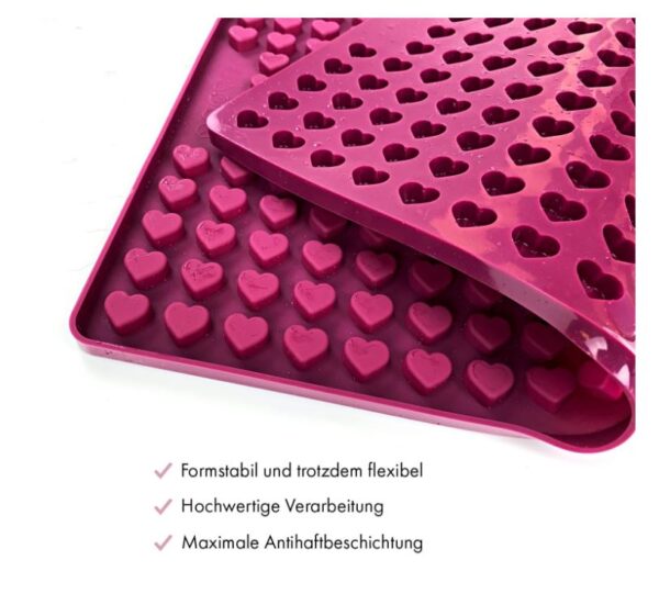 Backmatten für Herzform Leckerlis