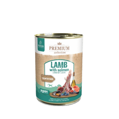 Pokusa - Lamm mit Lachs - Nassfutter für Welpen 6x400g