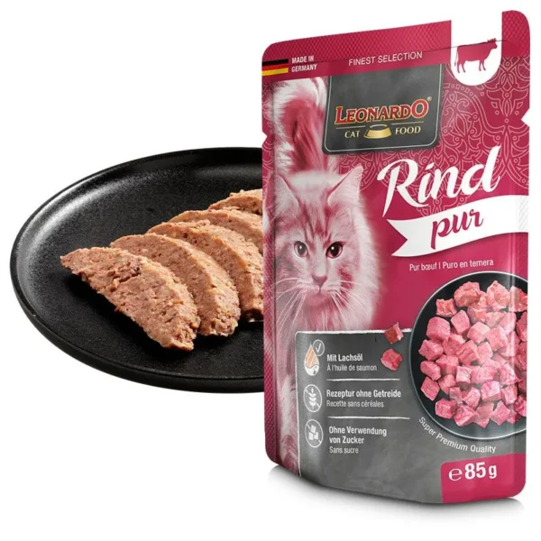 Leonardo - Rind Pur - Nassfutter 85g