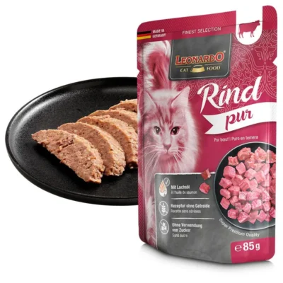 Leonardo - Rind Pur - Nassfutter 16x85g