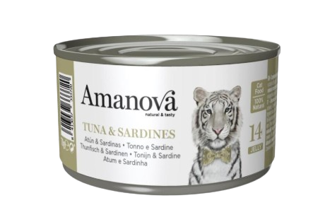 Amanova - EFM Fel Adult Thunfisch + Sardinen 12x70g - 14