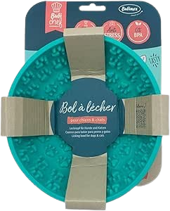 BubiChef - Lecknapf 16,5 cm, blau, für Hunde und Katzen