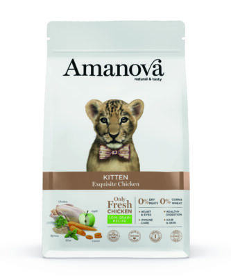 Amanova - Fel Kitten - Trockenfutter Low Grain Huhn