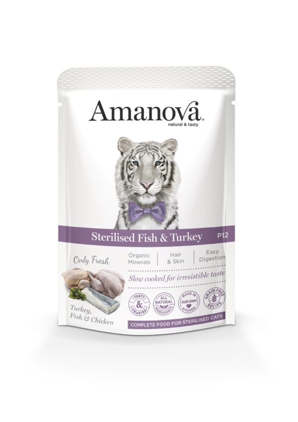 Amanova - Fel Ad Sterilised GF Fisch+Truth. 85g P12