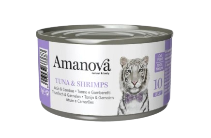 Amanova - EFM Fel Adult Thunfisch + Shrimps 12x70g - 10