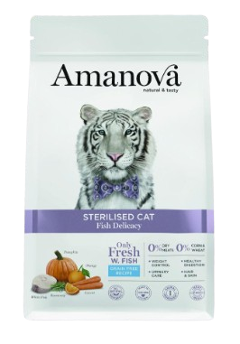Amanova - Fel Adult Sterilised GF Fisch