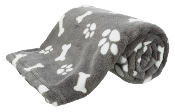 Trixie - Decke Kenny, grau Plüsch