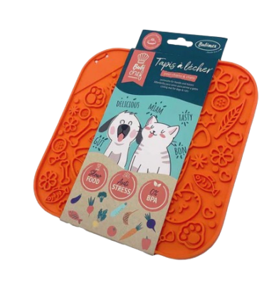 BubiChef - LickFun Schleckmatte, Orange