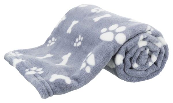 Trixie - Decke Kenny, blau Plüsch