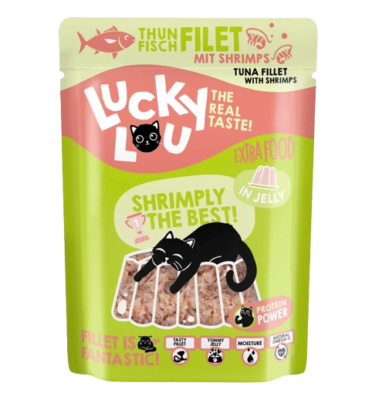 Lucky Lou - EXTRA FOOD Thunfisch & Shrimps in Jelly 70g