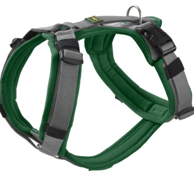 Hunter - Geschirr Maldon grün/grau, gut gepolstertes Hundegeschirr, Hundekleidung, Hundegestelltli, Hunter Hundeprodukte