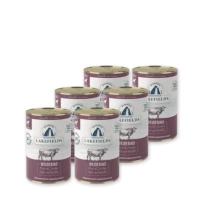 Lakefields - Classic Nassfutter-Menü Rind 6x400g