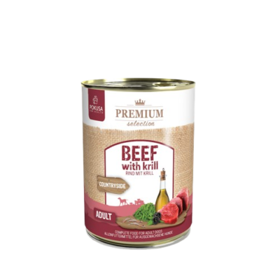 Pokusa - Rind mit Krill - Nassfutter 6x400g