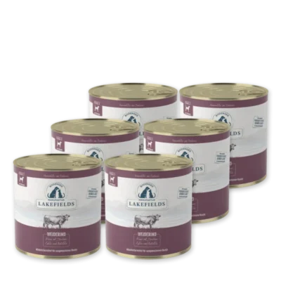 Lakefields - Classic Nassfutter-Menü Rind 6x800g