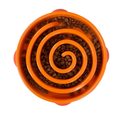 Outward Hound - Fun Feeder Swirl Orange MD