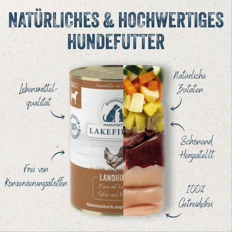 Lakefields - Classic Nassfutter-Menü Huhn