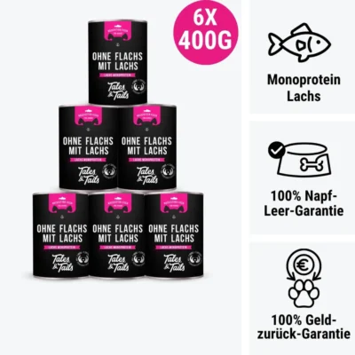 Tales & Tails – Ohne Flachs mit Lachs 6x400g