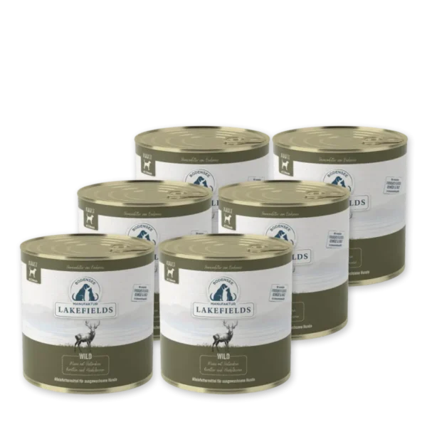 Lakefields - Classic Nassfutter-Menü Wild 6x800g
