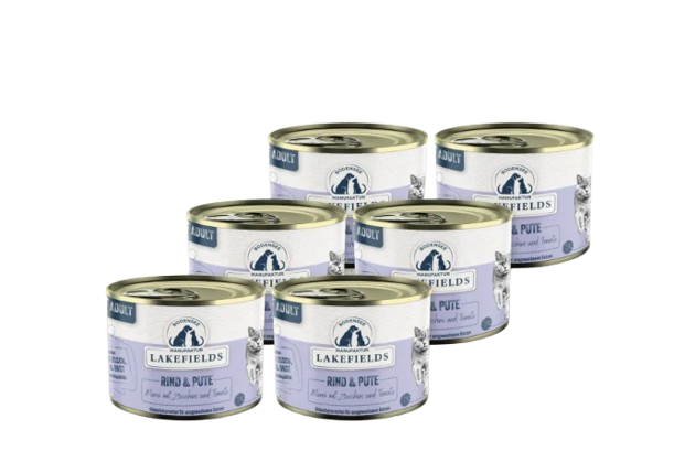 Lakefields - Classic Nassfutter-Menü Rind und Pute